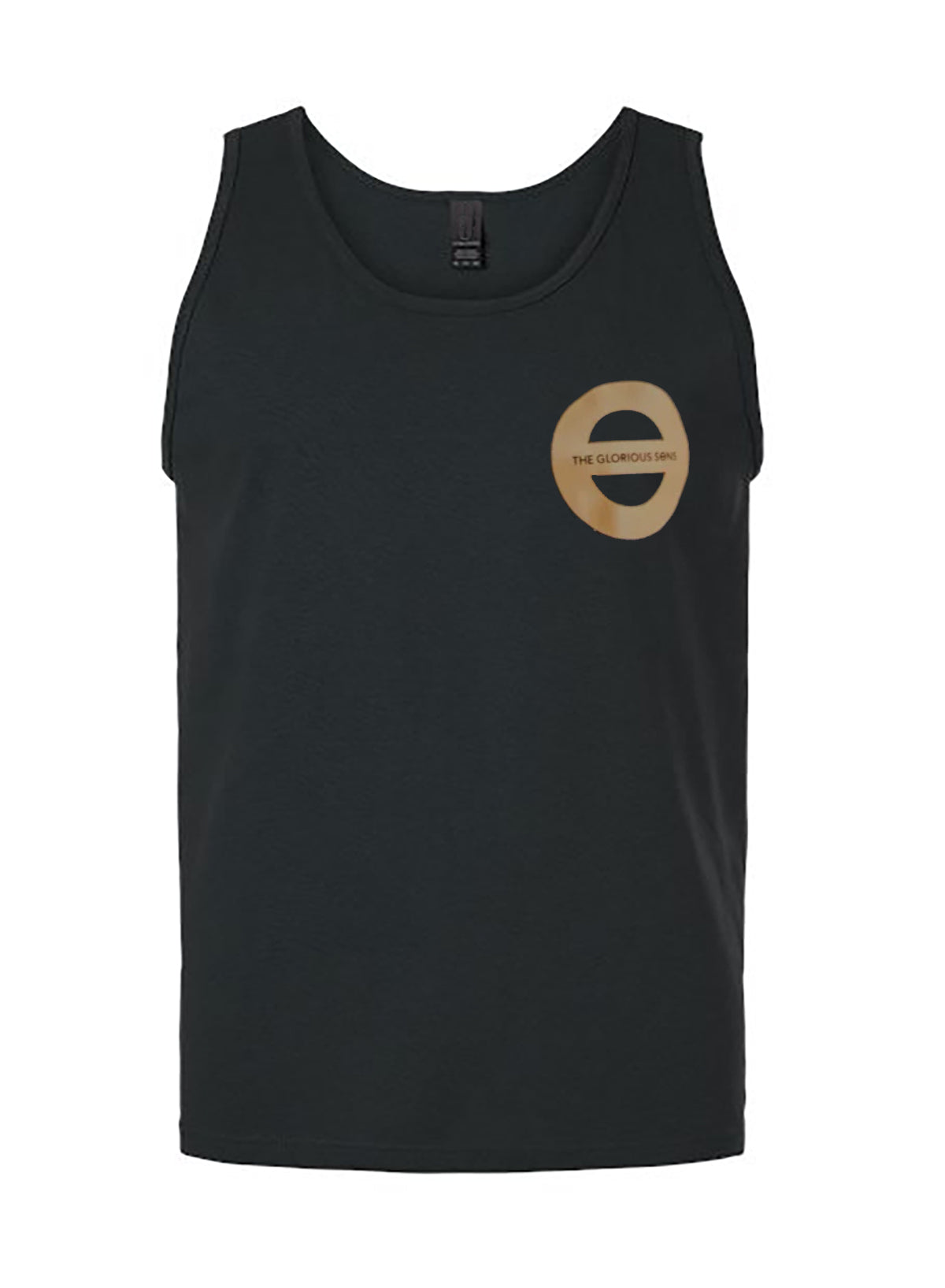 CIRCLE LOGO - UNISEX BLACK TANK TOP